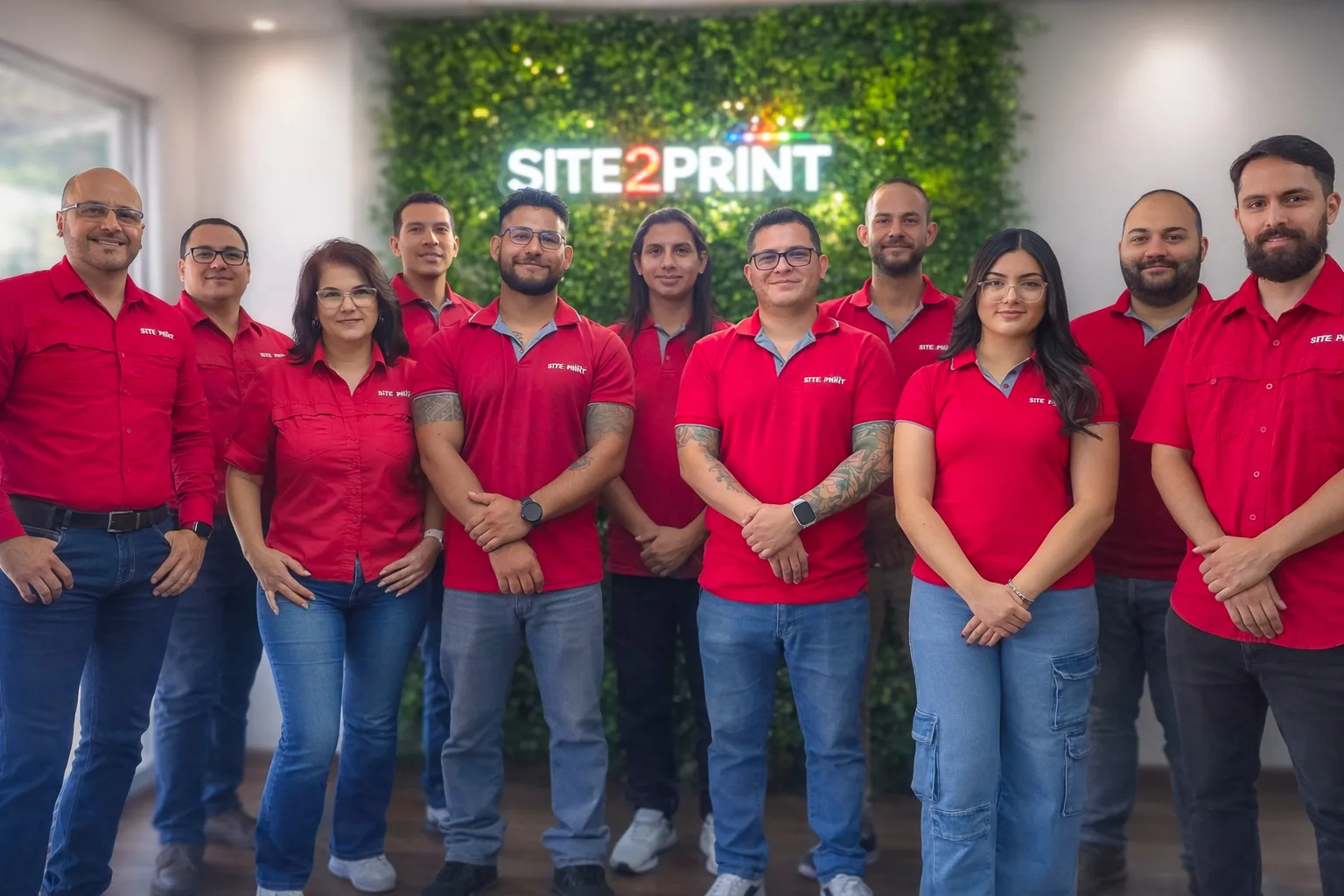 Equipo Site2Print en el taller de Heredia